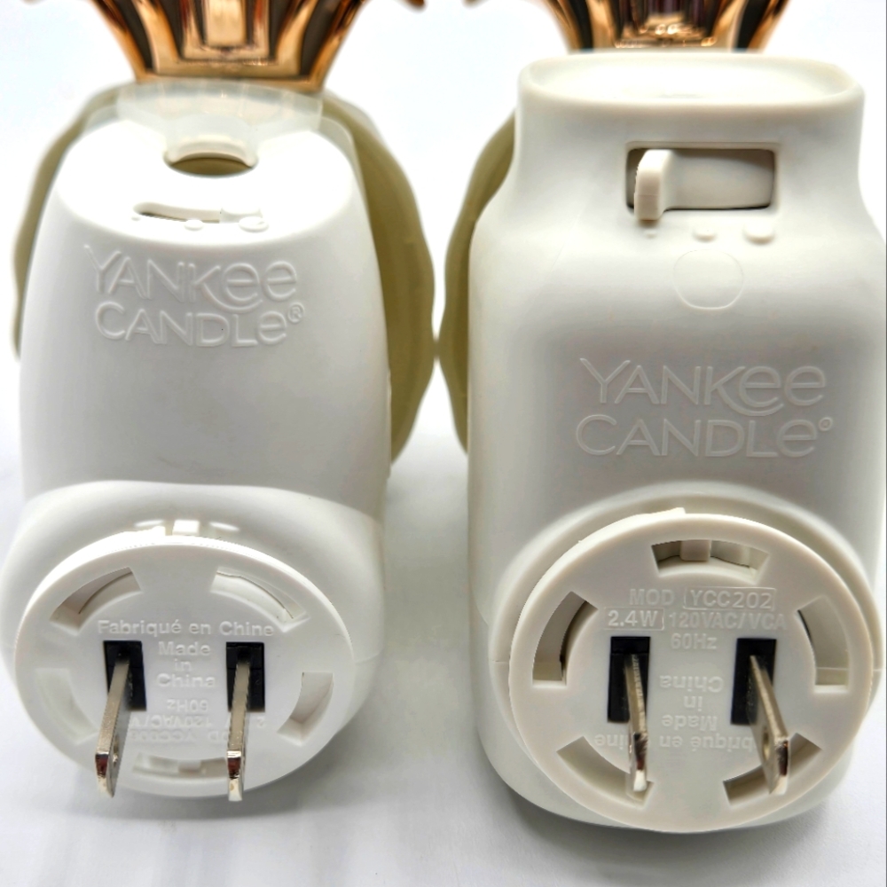 YANKEE CANDLE Wall Scent Plug Two Pineapples Gold & Cream Color - Picture 5 of 5